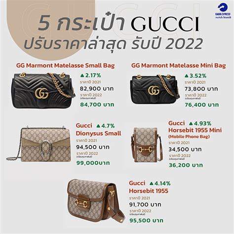 ราคากระเป๋า gucci.